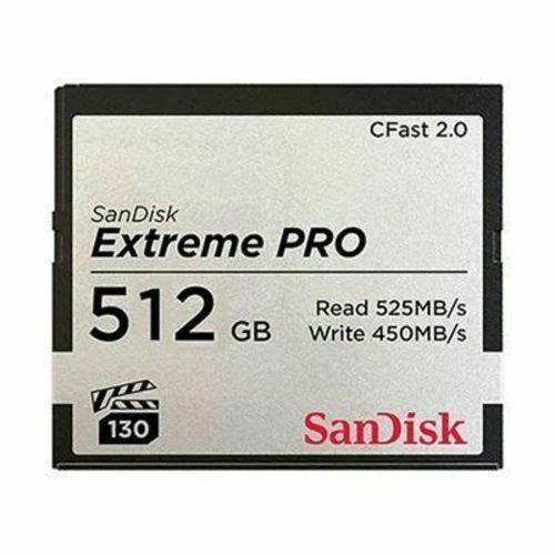 SanDisk SDCFSP-512G-A46D 512gb CFast 2.0 Extreme Pro Memory Card