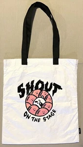 BTS BT21 Line Friends Shooky Shout on the Stage White Tyvek Ecobag - Bild 1 von 7