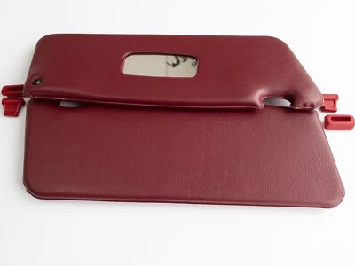 For Sun Vısor for Mercedes Benz R107 BURGUNDY with Clips set 450SL, 380SL, 560SL — 第 1/4 张图片