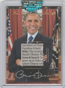 2018 Bar Mementos Pieces Past In The News Relic Document Barack Obama ITNM-BO - Picture 1 of 7