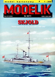 Dannish Costal Battleship Skjold pre WW I 1897 1:200 NUOVO!!! Modellismo n.20/11 - Foto 1 di 1