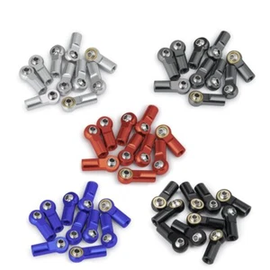 10x CW M4 Ball Head Link End Holder Tie Rod Silver Blue Red Black Titanium 22mm - Bild 1 von 7