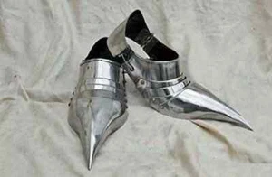 Medieval knight Armor Sabatons shoes Warrior Gothic Shoes Armor - Picture 1 of 3