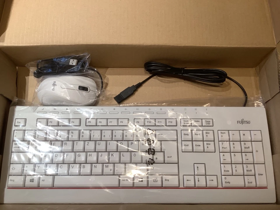 Fujitsu Tastatur KB521 DE mit Maus Set - NEU - Bild 1 von 1