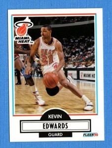 1990-91 Fleer #99 Kevin Edwards Heat