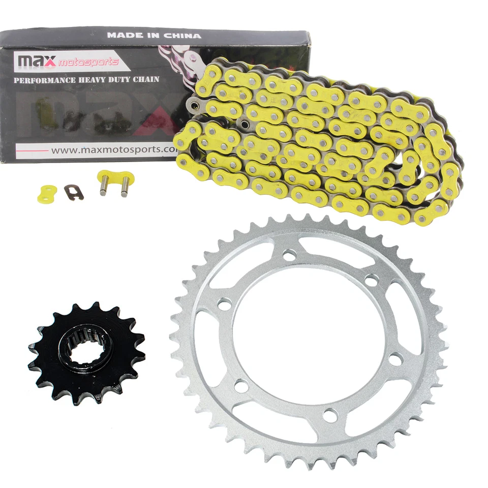 Kit de cadena de transmisión y piñón amarillo para Yamaha YZ250F 2005-2011 2006 2007 2008 Foto 1 de 1