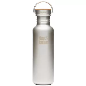 KLEAN KANTEEN REFLECT 0.8L HYDRATION WATER BOTTLE STAINLESS BAMBOO CAP BRUSHED - Picture 1 of 1