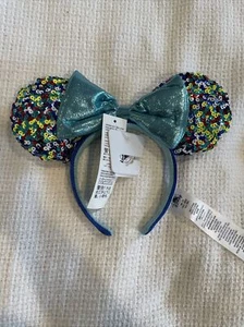 Neu mit Etikett Disney Parks 2022 Minnie Mouse Ohren Stirnband Pailletten mehrfarbig - Bild 1 von 7