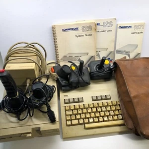 Vintage Commodore 128 & Commodore 1571 Lot 3 Joystick 2 Paddle Floppy's Untested - Picture 1 of 13
