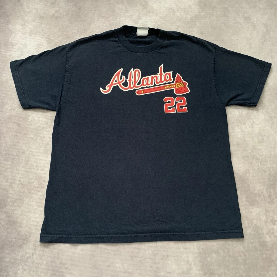 Camiseta deportiva vintage de los Atlanta Braves Jason Heyward talla XL gráfica MLB Foto 1 de 4