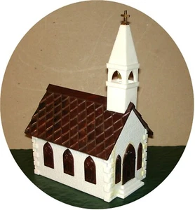 BACHMANN - PLASTICVILLE - IGLESIA RURAL #CC-8G (B) - CONSTRUCCIÓN DE TRENES O/S - Imagen 1 de 8