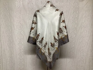 Richel Paris Foulard en Soie Vintage Chasse à Cours ( FL04/03/02_25B ) - Imagen 1 de 16