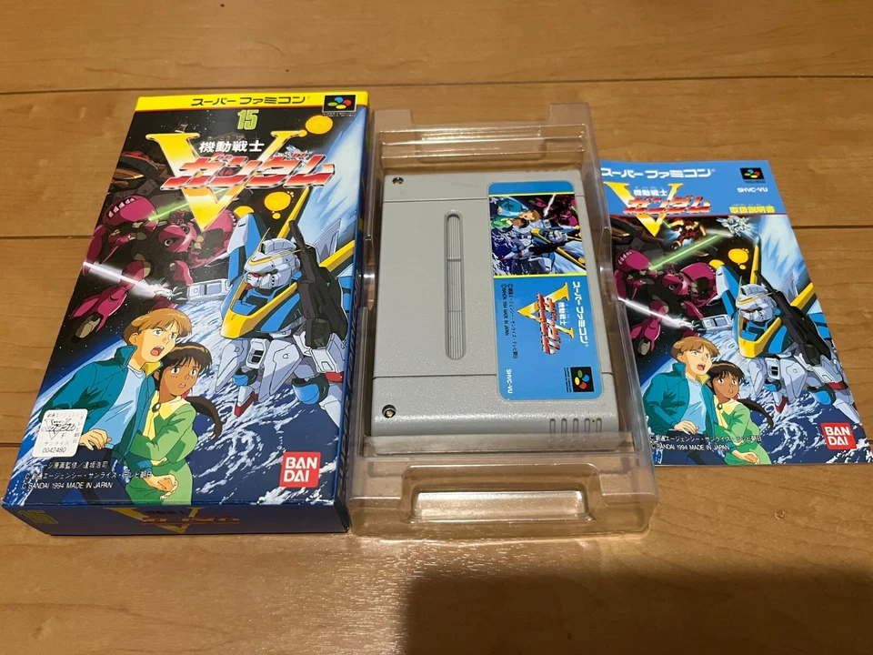 Kidou Senshi V Gundam Nintendo Super Famicom SFC BANDAI SNES BOX and Manual - Image 1 of 4