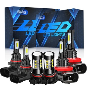 Car LED Headlight Fog Light Bulbs Combo For Chevy Silverado 1500 Tahoe 2007-2015 - Picture 1 of 42