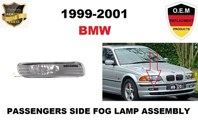 Conjunto de luces antiniebla laterales del pasajero para BMW E46 320i 1999-2001, 323i, 325i, 328i, 330i Foto 1 de 4
