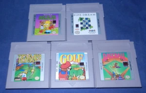 Game Boy; Simpsons Bart vs Juggernauts, Pipe Dream, Tennis, Baseball, Golf, VG - Bild 1 von 2