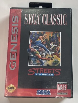 Streets of Rage Early Print Sega Genesis 1993 Factory Sealed Oval Seal Brand New - Image 1 of 4
