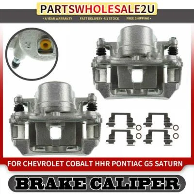 2x Pinzas de freno delanteras izquierda y derecha con soporte para Chevrolet Cobalt HHR Pontiac G5 Foto 1 de 4