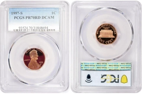 1997 S LINCOLN CENT 1C PCGS PR70RD DCAM Cover