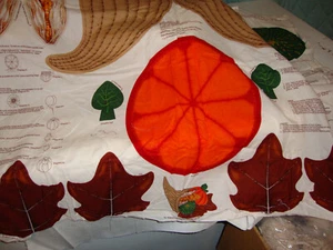 Vintage CORNUCOPIA Stoff Panel - Bild 1 von 2