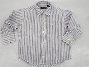 Boys Fazzio Multi-Color Striped Long Sleeve Dress Shirt Sizes 2 - 6 - Bild 1 von 3