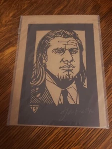 Vincent Vega Tyler Stout Kolcut Laser Cut Radiation Burn Pulp Fiction Handbill - Picture 1 of 2