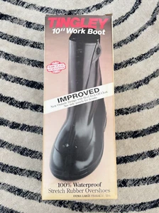 Tingley 1400 schwarz 10" Gummi Galoschen wasserdicht über Arbeitsstiefel Schnee Regen XL - Bild 1 von 7