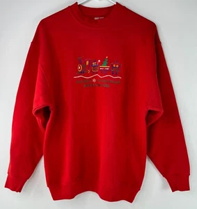 Vintage Dollywood besticktes Weihnachten Sweatshirt Größe Large USA - Bild 1 von 7