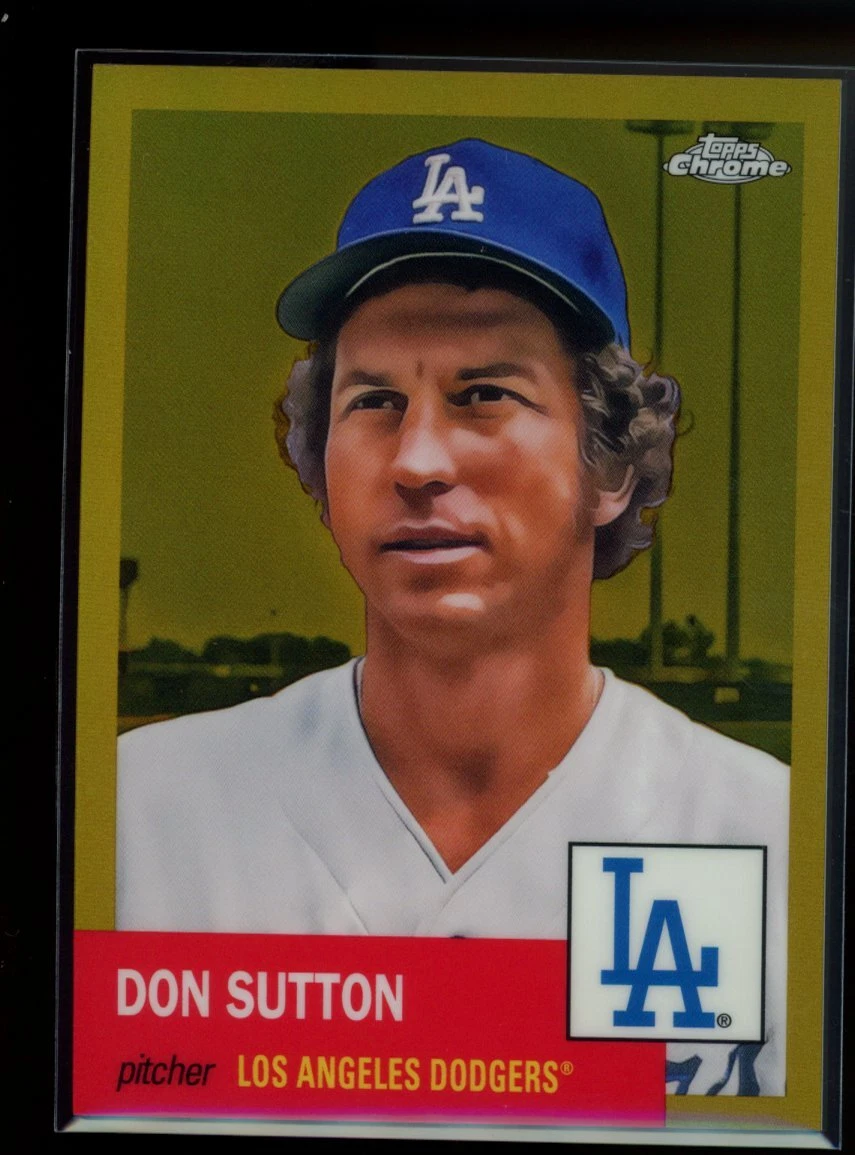 2022 Topps Chrome Platinum Anniversary #408 Don Sutton Gold Refractor #/50