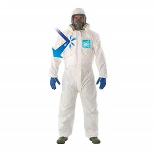 HAZMAT SUIT COVERALL cheaper than DUPONT TYCHEM TYVEK 400 600 800 8 SIZES☣️☢️👍 - Picture 1 of 24