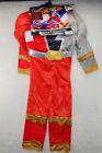 Power Rangers Dino Fury Red Size 4-6 Small Ranger Muscle Costume New HALLOWEEN 