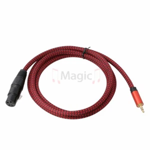 Cable de audio 2M 1/8" 3,5 mm TRS estéreo a XLR 3 pines cable hembra balo - Imagen 1 de 5