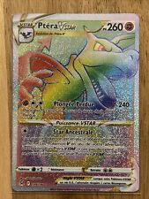 Carte Pokemon Ptéra Vstar 199/196 Secrète Rainbow EB11 Origine Perdue neuve FR