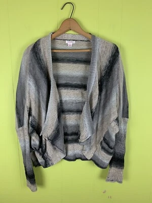 Cárdigan Xhilaration Talla X/M P/M Tejido Frente Abierto Gris Crema Foto 1 de 4