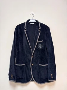Giacca blazer uomo BASK made in USA velluto slim cotone turco taglia EU52 UK42 - Foto 1 di 8