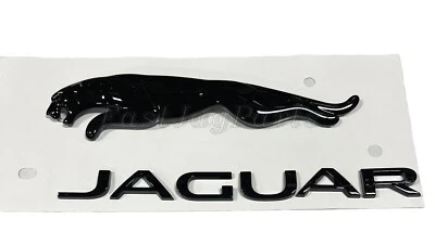 Jaguar F-TYPE Leaper Insignia Trasera Brillo Negro T2R46540 Genuino Foto 1 de 3