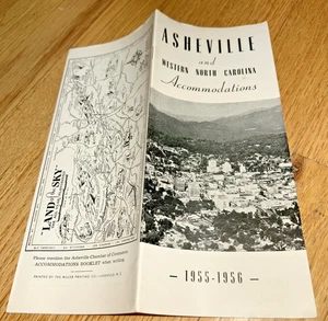 Alojamientos ASHEVILLE AND WESTERN NORTH CAROLINA 1955-1956 - 32 páginas hoteles - Imagen 1 de 17