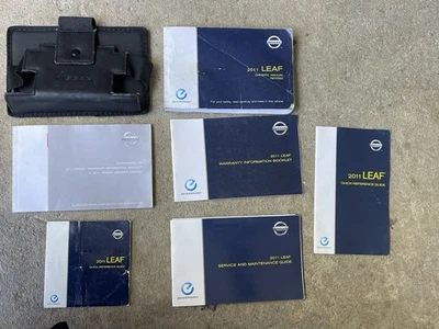 Nissan Leaf 2011 juego manual del propietario con estuche de almacenamiento Foto 1 de 3