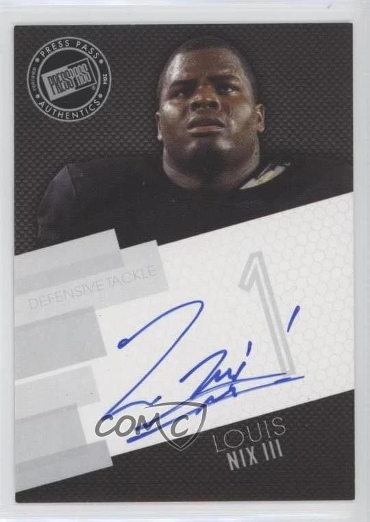 2014 Press Pass Signings Silver Louis Nix III #PPS-LN Rookie Auto RC - Image 1 of 2