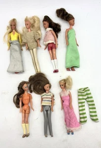 Lote de 6 muñecas GLAMOUR GALS mini 4,25" 1981 1092 Kenner juguete + trajes ropa - Imagen 1 de 13