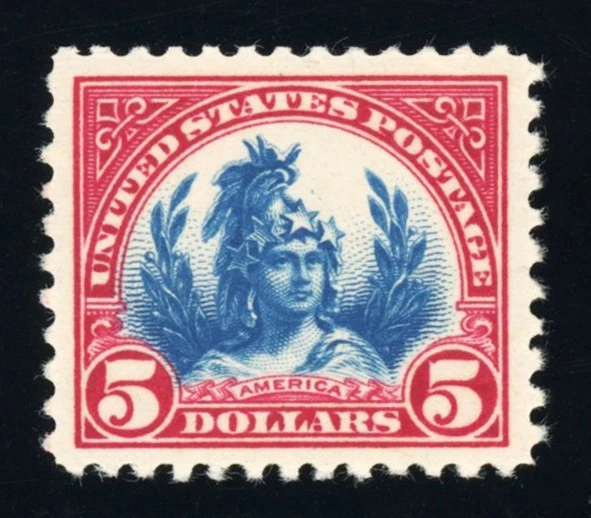 #573, $5.00 America, XF/Superb-OG-NH, 2024 PSE (graded 95, nh), SMQ $425 - Image 1 of 1
