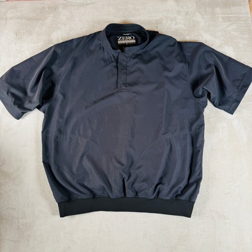 VETEMENTS Giacca a vento vintage Zero Restriction uomo nera XL manica corta super leggera