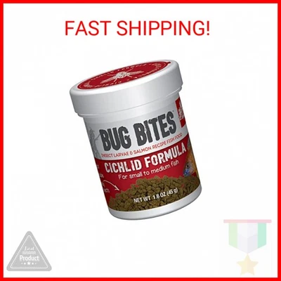 Fluval Bug Bites Cichlid Fish Food, Granules for Small to Medium Sized Fish, 1.5 - Image 1 of 2