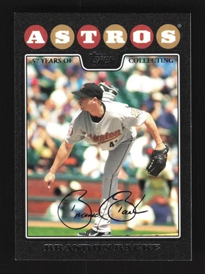 Brandon Backe Houston Astros Topps 2008 Black #421 SN /57 - Image 1 of 2