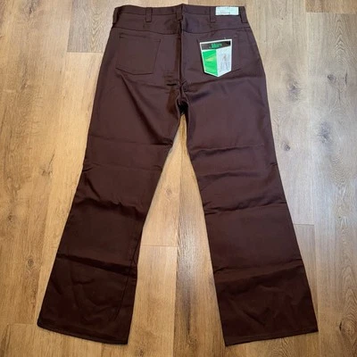 Pantalones de mezclilla Sears para hombre 42 33 Deadstock discoteca de colección años 60 70 corte completo NUEVOS NOS Foto 1 de 4