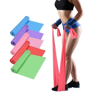 Yoga Resistance Bands Natural Latex Fitness Pilates Exercise Gym Accessories - Picture 1 of 18