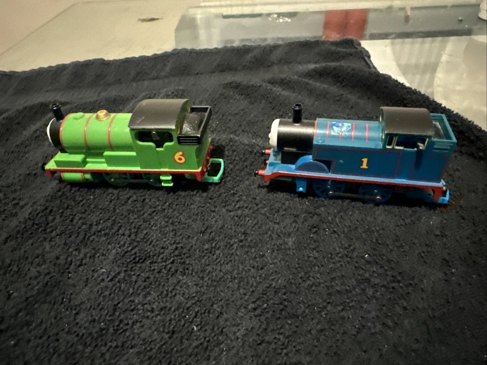 Hornsby Thomas The Tank Engine Clockwork Wind Up Engines No Key Percy Bundle - Image 1 of 4