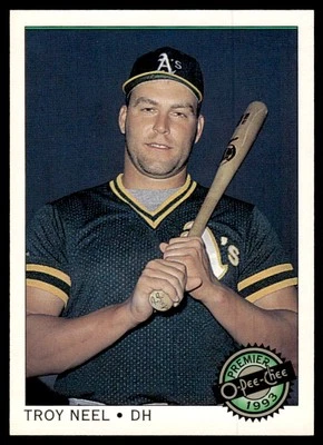 1993 O-Pee-Chee Premier Troy Neel Oakland Athletics #85 - Image 1 of 2