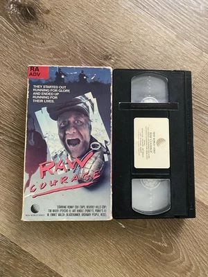 Raw Courage VHS 1983 Tape New World Video Adams Apple Film Rare Ex-Rental - Image 1 of 4