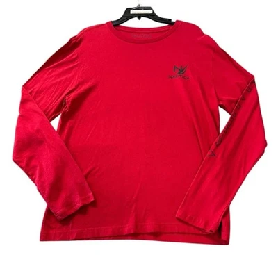 NUEVA Camiseta Nautica Hombre Manga Larga Roja Talla Grande Nueva Con Etiquetas Envío GRATIS  Foto 1 de 3